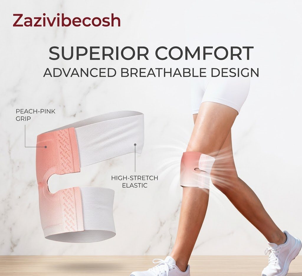 Zazivibecosh Self-Heating Knee Relief Patches with Essential Oils: Targeted Joint & Muscle Pain Therapy