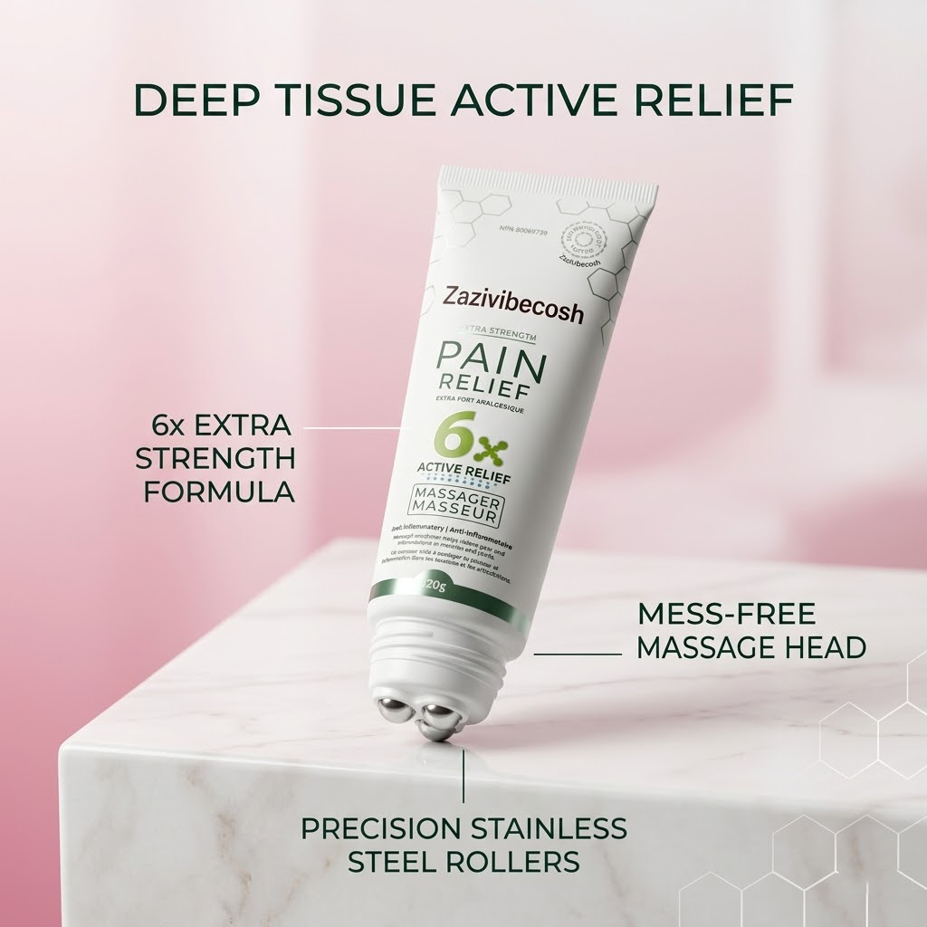 Zazivibecosh Natural Arnica Pain Relief Gel - Rapid Relief for Sore Muscles & Stiff Joints - Lightweight, Quick-Absorb Formula for Daily Recovery & Post-Workout Support