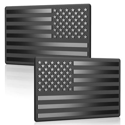Frolunora® 3D American Flag Emblem Decal - Aluminum Alloy Material (Not Plastic)