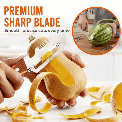 Orolaya® Easy-Grip Wooden Peeler & Veggie Shredder (Upsell)