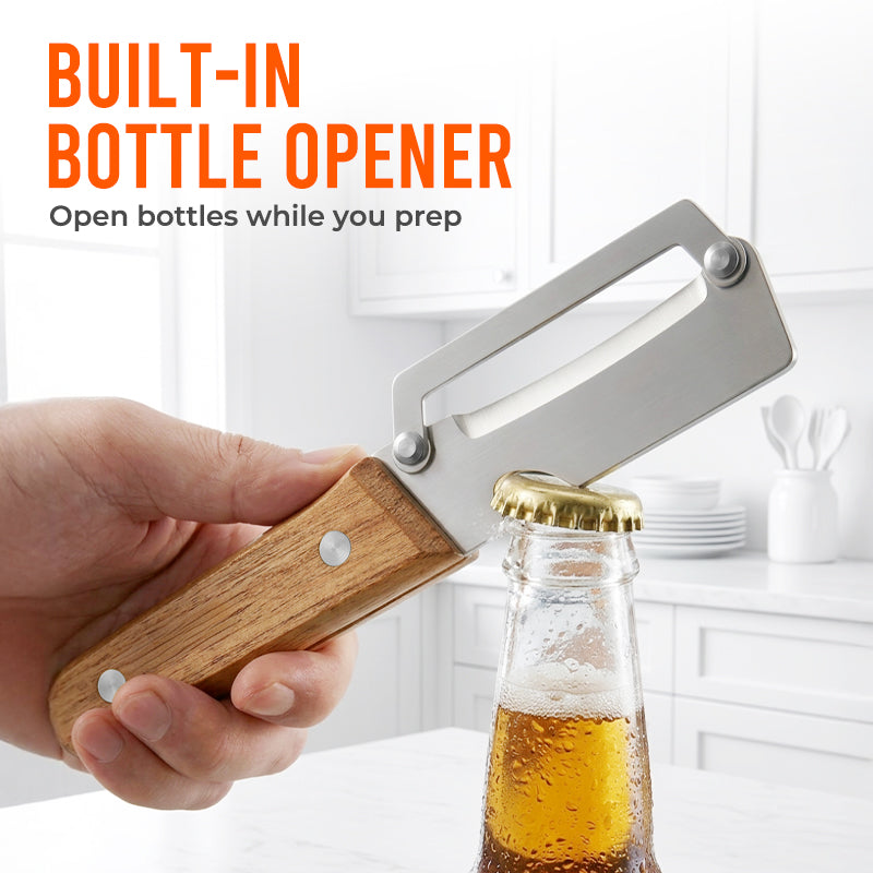 Orolaya® Easy-Grip Wooden Peeler & Veggie Shredder (Upsell)