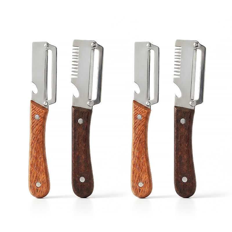 Orolaya® Easy-Grip Wooden Peeler & Veggie Shredder (Upsell)